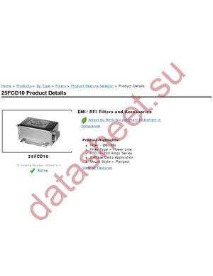 25FCD10 datasheet  